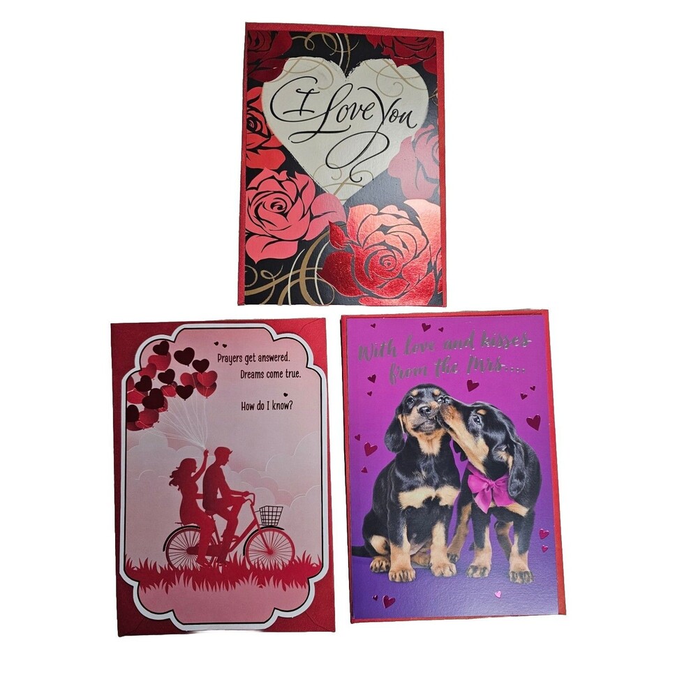 Happy Sweetest Day Lot of 3 Hallmark Greeting Card Salt & Pepper I Love You Pray